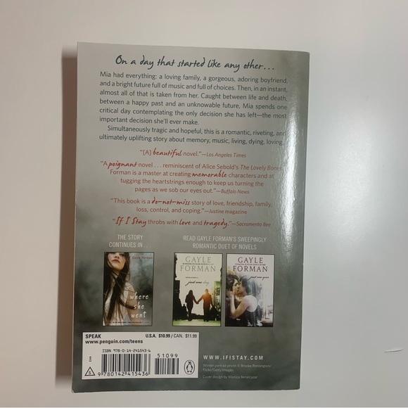 If I Stay by Gayle Forman - Picture 2 of 2